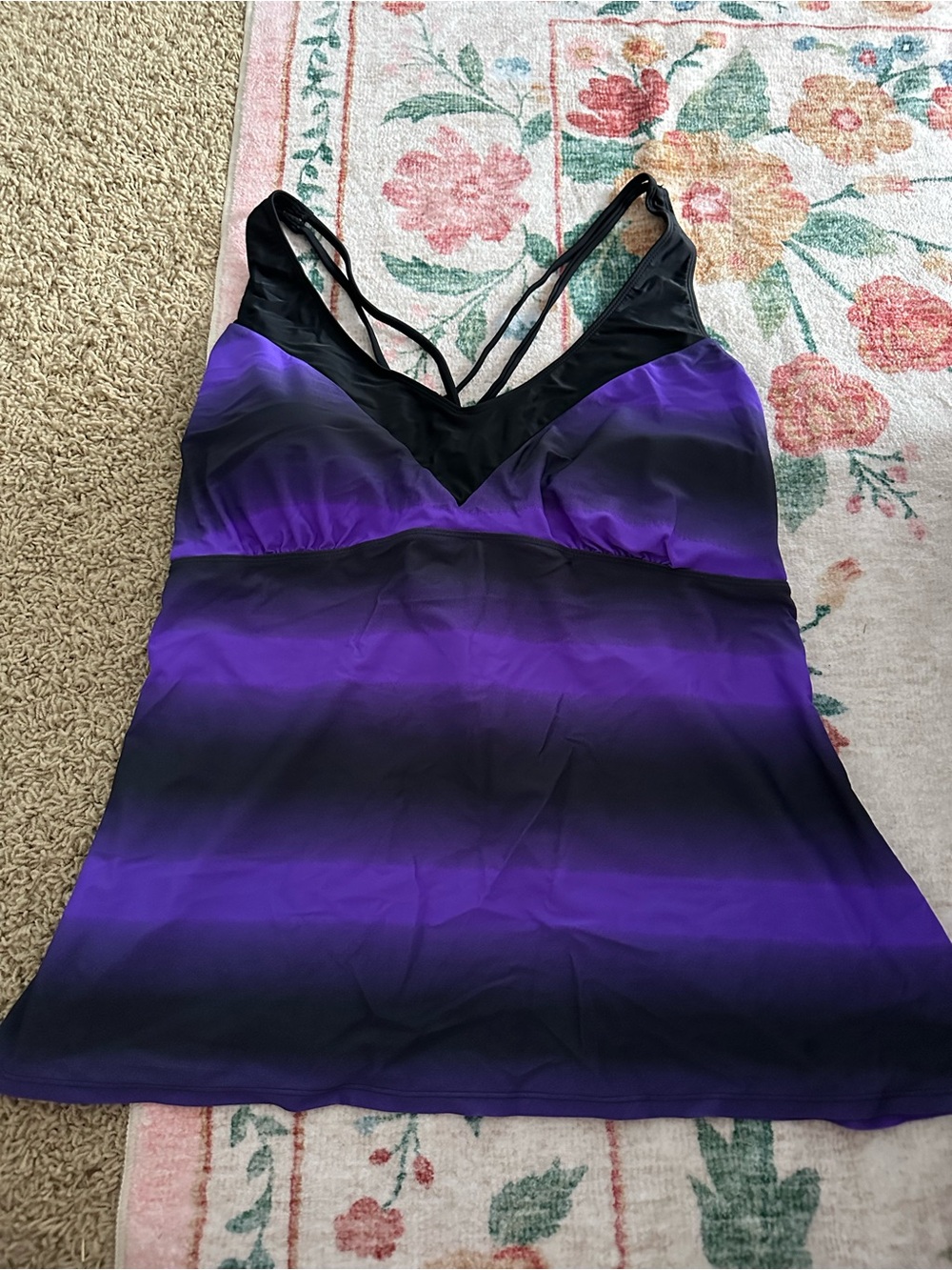 Women’s Purple Swim Top Size 3XL